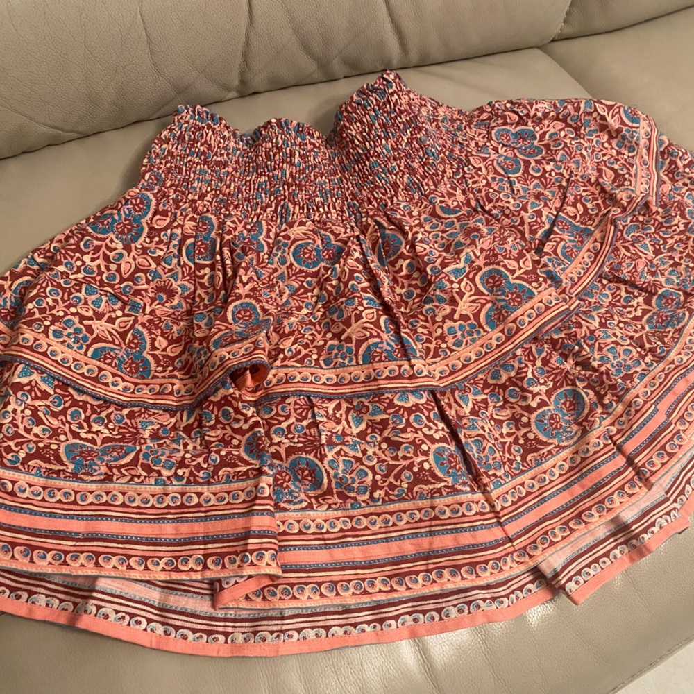 OMIKA Handmade Mango Poppy Smocked Tiered Skirt - NWOT - Medium - Picture 5 of 12